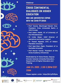 Cross continental dialogues webinar poster