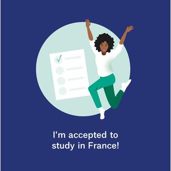 Students already accepted to study in France