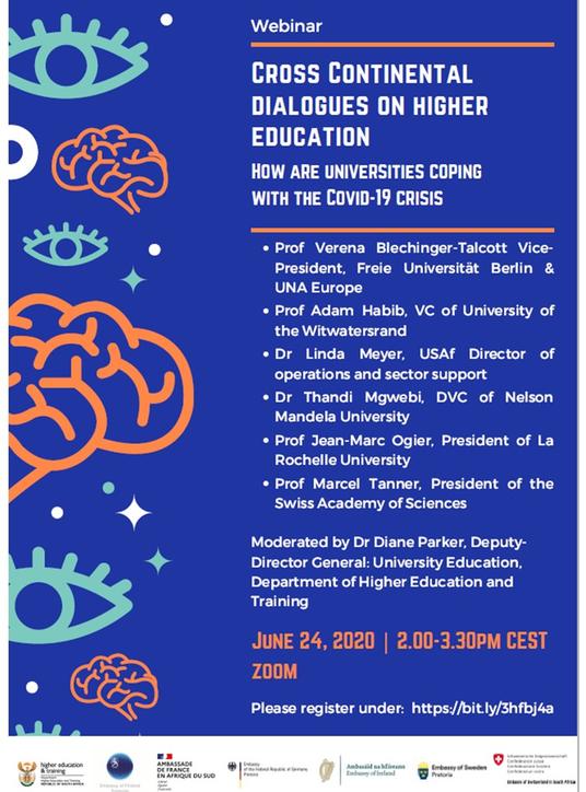 Cross continental dialogues webinar poster Cross continental dialogues webinar poster